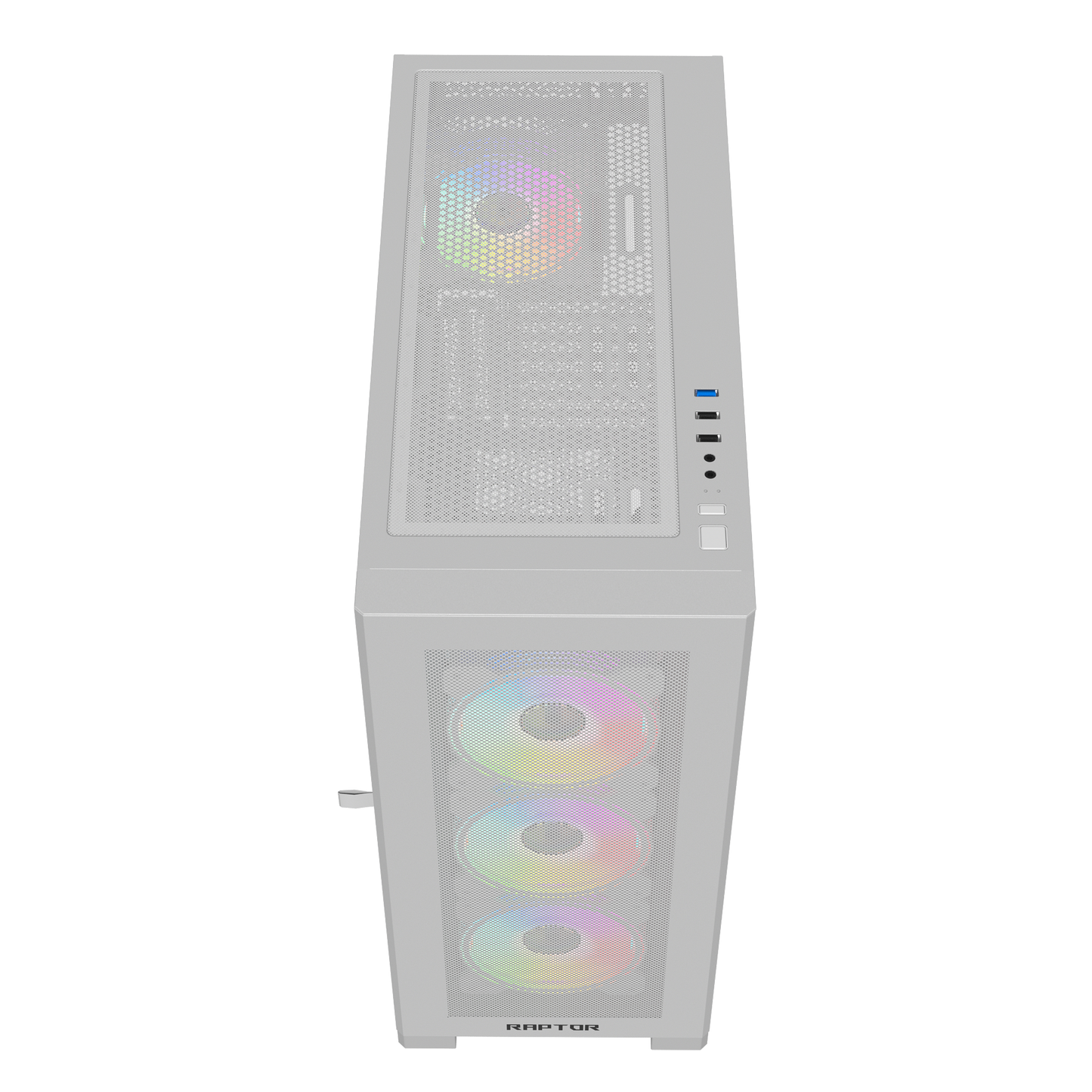 Raptor 290-XL ARCTIC HAWK RGB Mid Tower Case | White