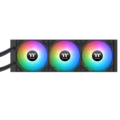 Thermaltake LA360-S ARGB Sync 360 mm AIO Liquid Cooler | 2.4″ Segment LCD | Gaming Water Block | 3× 120 mm ARGB Fans | Daisy-Chain Design