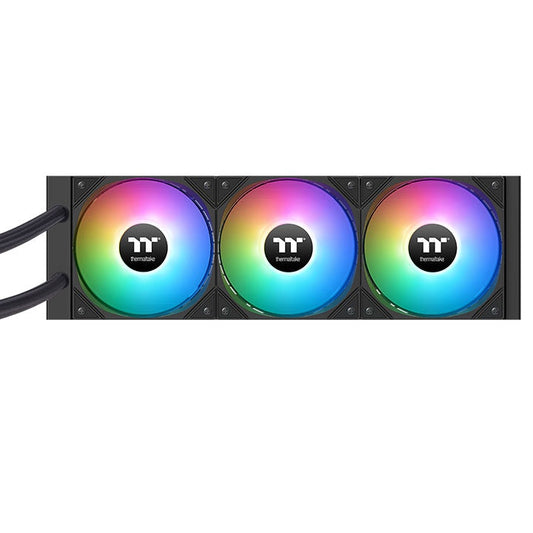 Thermaltake LA360-S ARGB Sync 360 mm AIO Liquid Cooler | 2.4″ Segment LCD | Gaming Water Block | 3× 120 mm ARGB Fans | Daisy-Chain Design