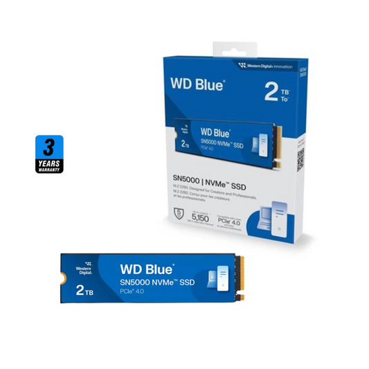 WD Blue SN5000 2TB | 5150MB/s M.2 NVME | PCIe 4.0