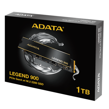 ADATA LEGEND 900 1TB PCIe Gen4x4 NVMe M.2 SSD | Up to 7 | 000/5 | 400MB/s | NVMe 1.4 | HMB | LDPC ECC | PS5 Compatible