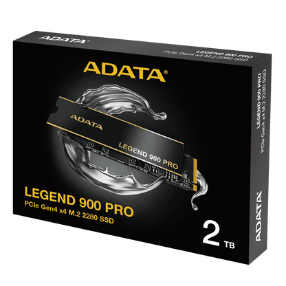 ADATA Legend 900 Pro 2 TB PCIe Gen4 x4 M.2 NVMe SSD – Up to 7,400 MB/s Read, 6,500 MB/s Write, NVMe 1.4, LDPC ECC, HMB, 1200 TBW