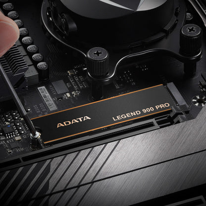 ADATA Legend 900 Pro 2 TB PCIe Gen4 x4 M.2 NVMe SSD – Up to 7,400 MB/s Read, 6,500 MB/s Write, NVMe 1.4, LDPC ECC, HMB, 1200 TBW
