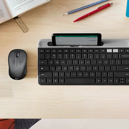 Logitech M325S Wireless Mouse | Compact 2.4 GHz USB Optical Mouse with Micro‑Precise Scrolling | 5 Buttons | 1000 DPI & Up to 18‑Month Battery Life