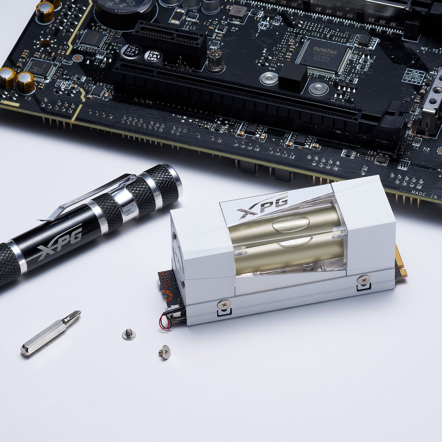 XPG MARS 980 STORM 1TB Gen5 PCIe M.2 SSD – Up to 14,000MB/s Read, Hybrid Liquid-Fan Cooling, DRAM Cache, 232-Layer 3D NAND