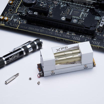 XPG MARS 980 STORM PCIe Gen5 x4 M.2 2280 SSD – 2TB -  14,000/13,000 MB/s, Liquid+Fan Dual Cooling, LDPC ECC, 5‑Year Warranty