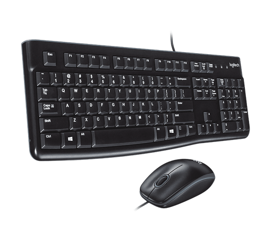 Logitech MK120 Wired Keyboard and Mouse Combo - Arabic