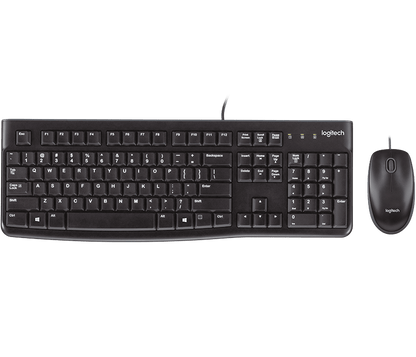 Logitech MK120 Wired Keyboard and Mouse Combo - Arabic