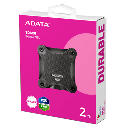 ADATA SD620 External SSD USB 3.2 Gen2 MIL-STD 1.22m Drop Rugged Design - 512GB