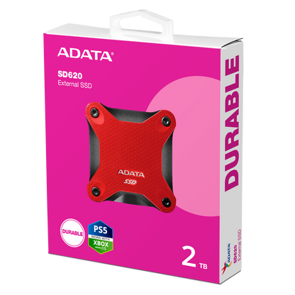 ADATA SD620 External SSD USB 3.2 Gen2 MIL-STD 1.22m Drop Rugged Design - 1TB