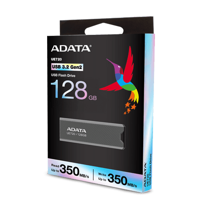 ADATA UE720 USB 3.2 Gen2 Flash Drive 350/350 MB/s SSD-Level Performance - 128GB