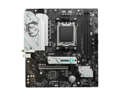 MSI B650M GAMING WIFI DDR5 Micro-ATX Motherboard | AMD B650 Chipset | AM5 Socket | Ryzen 7000/8000/9000 Support | DDR5 7800+ (OC) | PCIe 4.0 | Dual M.2 Gen4 | Wi-Fi 6E & Bluetooth 5.3 | 2.5Gb LAN | HDMI 2.1 & DisplayPort 1.4