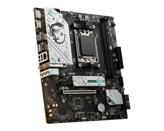 MSI B650M GAMING WIFI DDR5 Micro-ATX Motherboard | AMD B650 Chipset | AM5 Socket | Ryzen 7000/8000/9000 Support | DDR5 7800+ (OC) | PCIe 4.0 | Dual M.2 Gen4 | Wi-Fi 6E & Bluetooth 5.3 | 2.5Gb LAN | HDMI 2.1 & DisplayPort 1.4