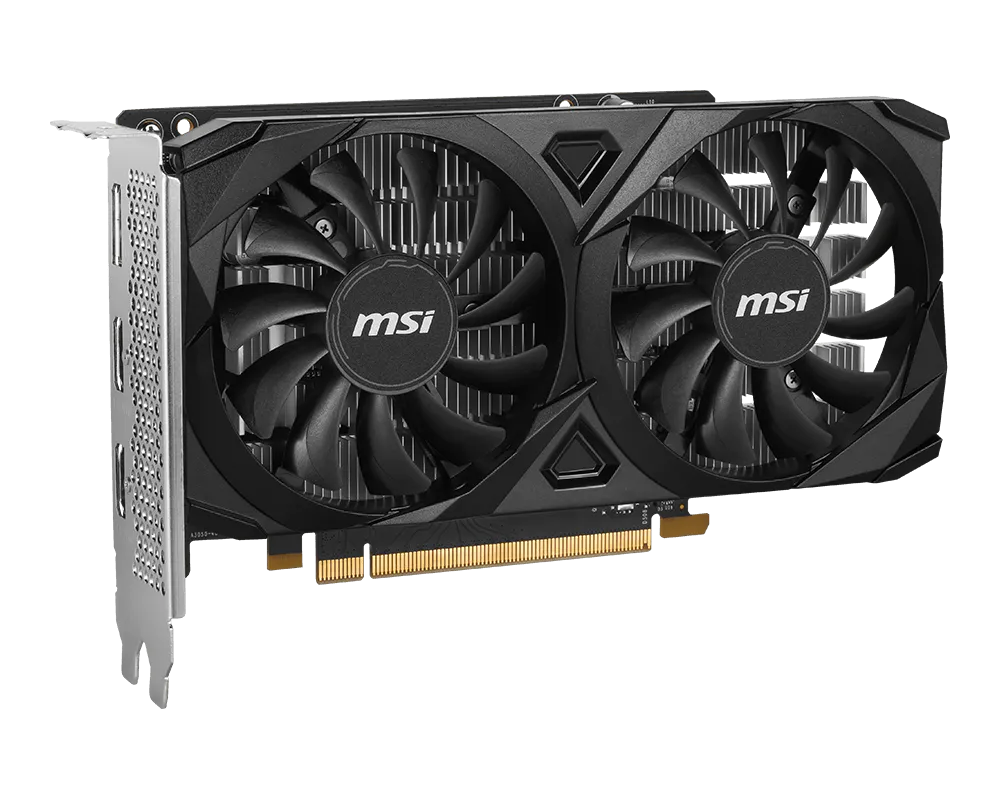 MSI GeForce RTX 3050 VENTUS 2X E 6G OC Graphics Card | NVIDIA RTX 3050 | 6GB GDDR6 | PCIe 4.0 x8 | Dual Fan Cooling | HDMI 2.1 | DisplayPort | 4K Support | Ampere Architecture