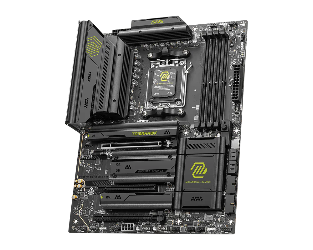 MSI MAG X870E Tomahawk WiFi AM5 Motherboard | DDR5 | PCIe 5.0 | USB4 | Wi-Fi 7 | 5G LAN | ATX Gaming Board for Ryzen 9000 Series
