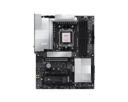 MSI PRO X870E-P WIFI Motherboard | AMD X870E | AM5 | DDR5 8200+ MHz (OC) | PCIe 5.0 | USB4 40Gbps | Wi-Fi 7 | 5G LAN | Triple M.2 | ATX