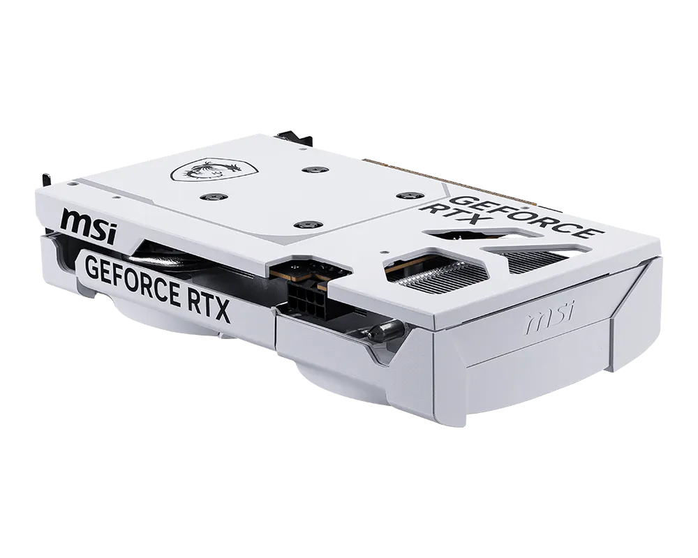MSI GeForce RTX 5060 8GB VENTUS 2X WHITE Graphics Card | GDDR7 | 28Gbps | 128-bit | Dual Fan Cooling | PCIe 5.0 | HDMI 2.1b | DisplayPort 2.1 | DLSS 4 | Ray Tracing | White Edition