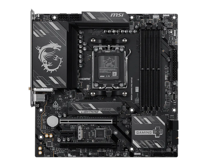 MSI B850M GAMING PRO WIFI6E Motherboard | AMD B850 | AM5 | DDR5 8200+ MHz (OC) | PCIe 4.0 x16 | PCIe 5.0 M.2 | Wi-Fi 6E | 2.5G LAN | USB-C | mATX