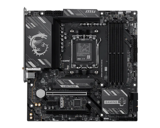 MSI B850M GAMING PRO WIFI6E Motherboard | AMD B850 | AM5 | DDR5 8200+ MHz (OC) | PCIe 4.0 x16 | PCIe 5.0 M.2 | Wi-Fi 6E | 2.5G LAN | USB-C | mATX