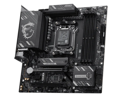 MSI B850M GAMING PRO WIFI6E Motherboard | AMD B850 | AM5 | DDR5 8200+ MHz (OC) | PCIe 4.0 x16 | PCIe 5.0 M.2 | Wi-Fi 6E | 2.5G LAN | USB-C | mATX
