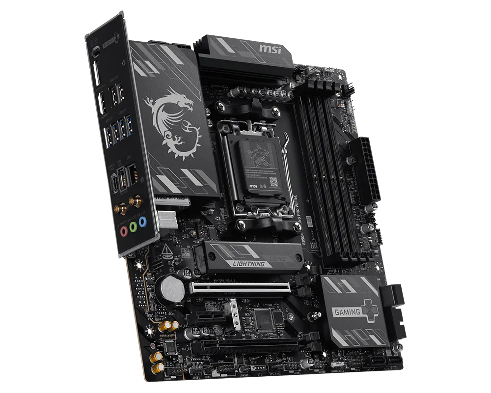 MSI B850M GAMING PRO WIFI6E Motherboard | AMD B850 | AM5 | DDR5 8200+ MHz (OC) | PCIe 4.0 x16 | PCIe 5.0 M.2 | Wi-Fi 6E | 2.5G LAN | USB-C | mATX