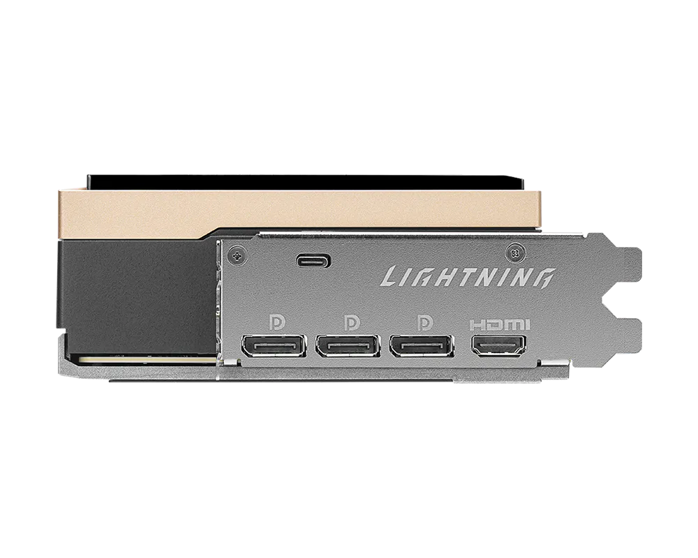 MSI GeForce RTX 5090 32G LIGHTNING Z Extreme Overclocking Graphics Card | 32GB GDDR7 | 512-bit | Liquid Cooling | 2775MHz Boost | 1000W Power | Dual 16-Pin | 8” Display | PCIe 5.0 | HDMI 2.1b | DP 2.1b