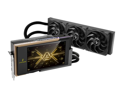 MSI GeForce RTX 5090 32G LIGHTNING Z Extreme Overclocking Graphics Card | 32GB GDDR7 | 512-bit | Liquid Cooling | 2775MHz Boost | 1000W Power | Dual 16-Pin | 8” Display | PCIe 5.0 | HDMI 2.1b | DP 2.1b