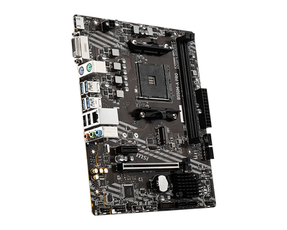 MSI B550M-A PRO Motherboard | AMD B550 | AM4 | DDR4 4600+ MHz (OC) | PCIe 4.0 x16 | Gen4 M.2 | HDMI | DVI-D | Gigabit LAN | Micro-ATX
