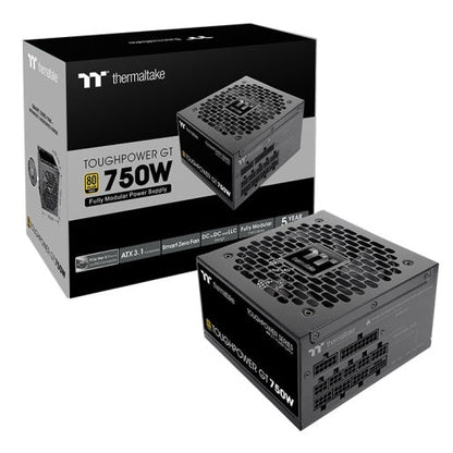 Thermaltake Toughpower GT 750 W Gold | Fully Modular ATX 3.1 PSU | PCIe 5.1 Ready | 80 PLUS Gold | Smart Zero 120 mm Fan