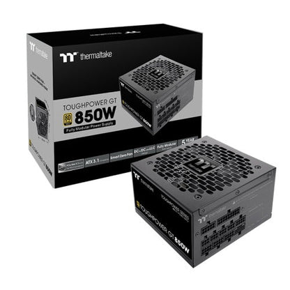 Thermaltake Toughpower GT 850 W Gold | Fully Modular ATX 3.1 PSU | PCIe 5.1 Ready | 80 PLUS Gold | Smart Zero 120 mm Fan