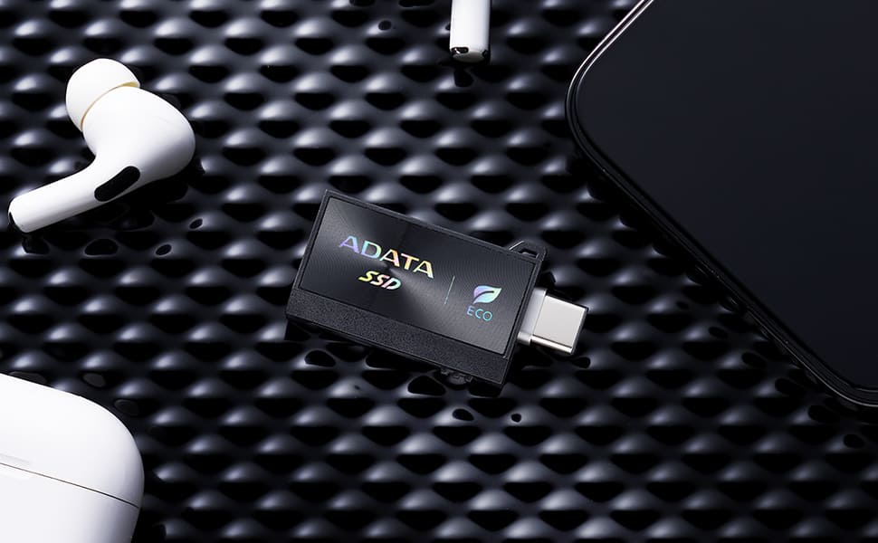 ADATA SC730 External SSD USB 3.2 Gen2 600MB/s Dual Connector USB-C USB-A 50% Recycled - 1TB