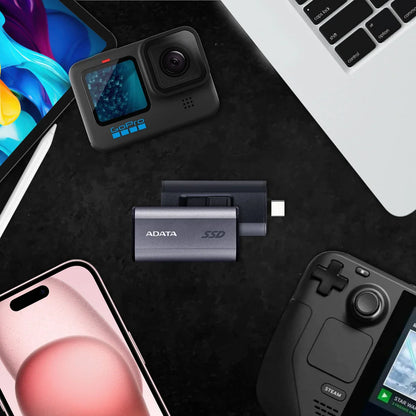 ADATA SC750 External SSD USB 3.2 Gen2 1050MB/s Read 1000MB/s Write Slide-Out Type-C Cableless | 1TB