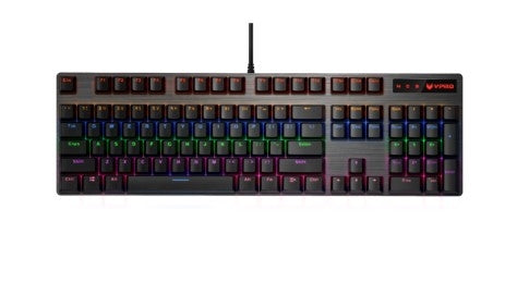 RAPOO VPRO V500 RGB WIRED GAMING KEYBOARD MECHANICAL BACKLIT ERGONOMIC DESIGN ARABIC/ENGLISH