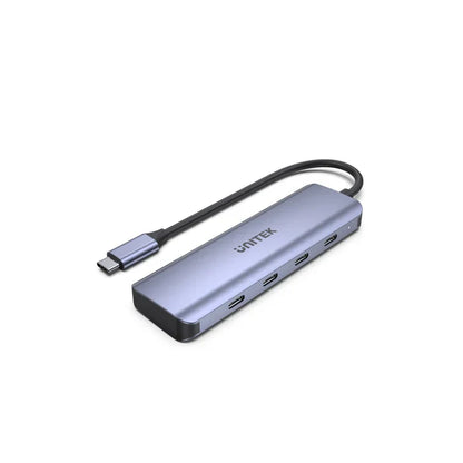 UNITEK UHub Q4 Next 4-Ports USB-C Hub | USB-C & USB-A Ports | Plug-and-Play Expansion Hub for Laptops & Tablets