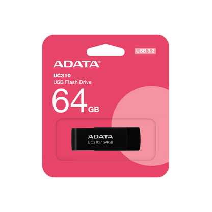 ADATA UC310 USB 3.2 Gen1 Flash Drive Capless Swivel - 64GB