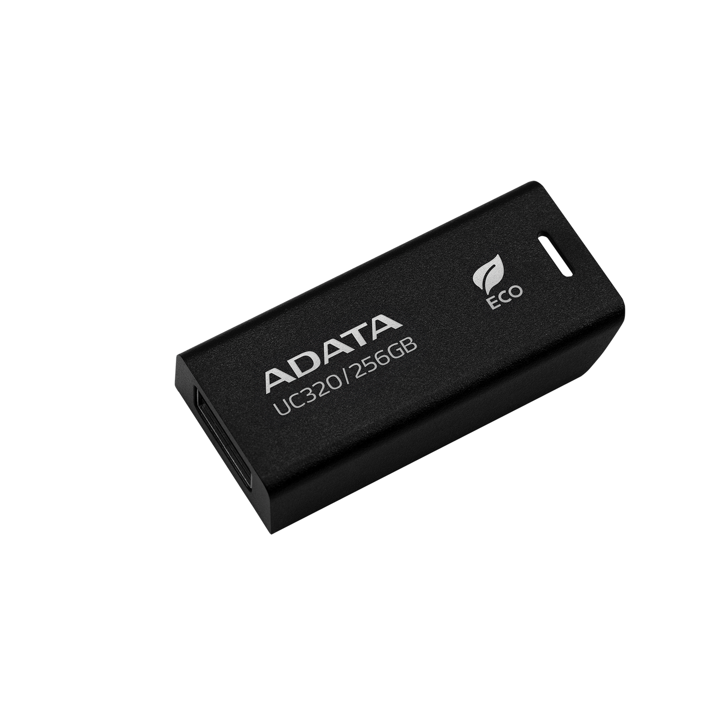 DATA UC320 USB 3.2 Gen1 Flash Drive 85% PCR Plastic Eco-Friendly Capless Sliding Connector - 256GB