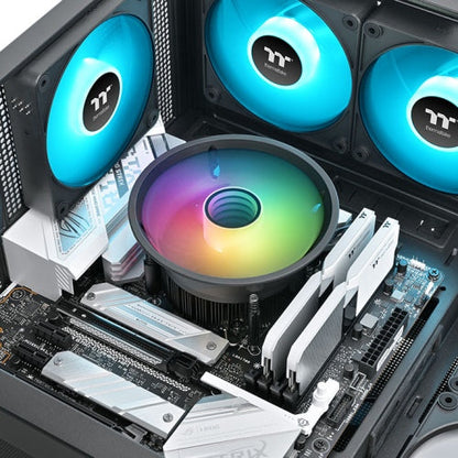 Thermaltake UX150-L ARGB Sync CPU Cooler | 130 mm Infinity-Mirror Fan | 130 W TDP | Hydraulic Bearing | Multi-Socket Support | 5 V ARGB Sync