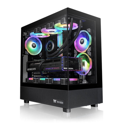 Thermaltake View 270 TG ARGB Mid‑Tower Case | 270° Tempered Glass | CT140 ARGB Fan | USB‑C 3.2 Gen2 | Supports 360 mm Radiator | Vertical GPU
